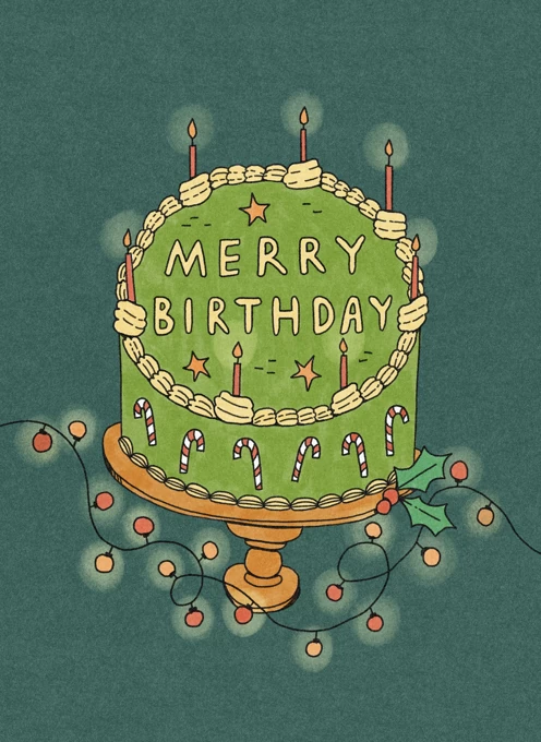 Merry Birthday Cake