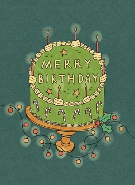 Merry Birthday Cake