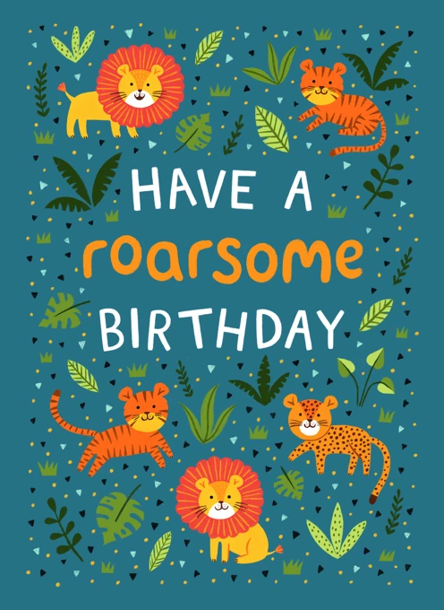 Roarsome Birthday - Lions, Tigers & Leopards