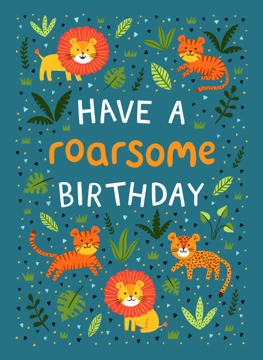 Roarsome Birthday - Lions, Tigers & Leopards