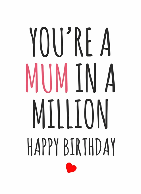 You're a Mum in a Million