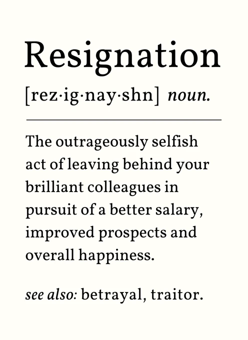 Resignation Noun