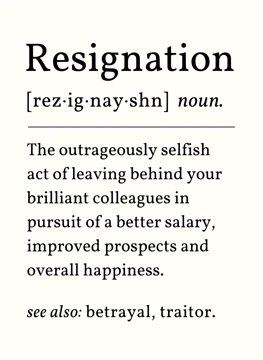 Resignation Noun