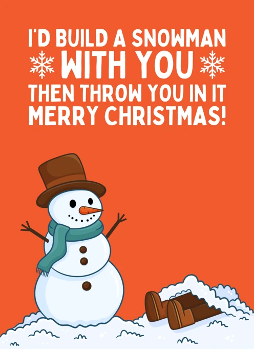 I'd Build A Snowman With You Then Throw You