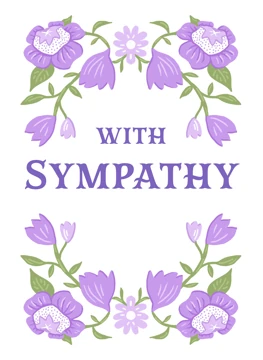 With Sympathy Lilac Florals