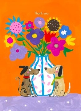 Thank You Dog Flowers
