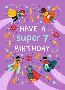 Have a Super 7th Birthday