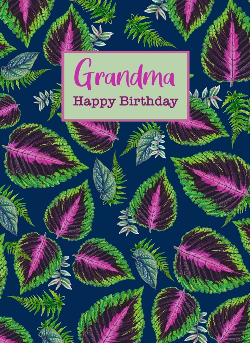 Grandma - Happy Birthday Plants
