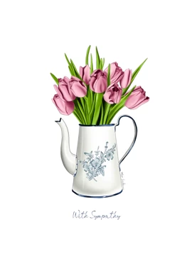 With Sympathy Tulips