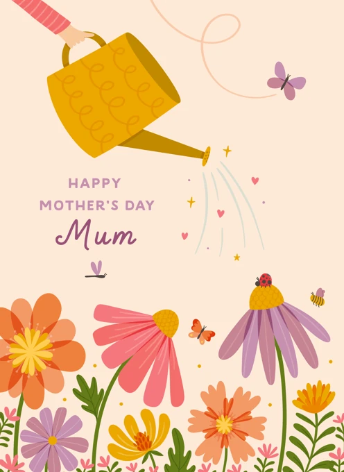 Happy Mother's Day Mum - Flower Garden