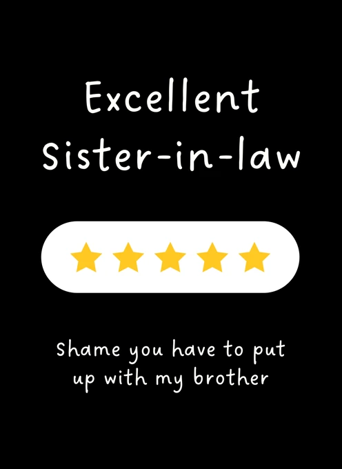Excellent Sister-in-law - Five Star