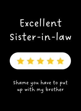 Excellent Sister-in-law - Five Star