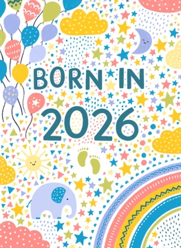 Born in 2026 Neutral New Baby