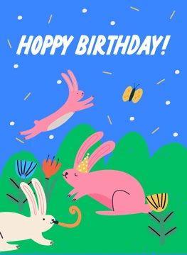Hoppy Birthday Bunnies