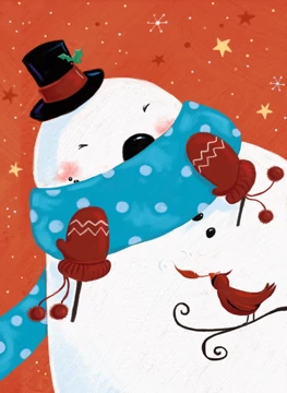 Cosy Winter Tickle Snowman Cheer