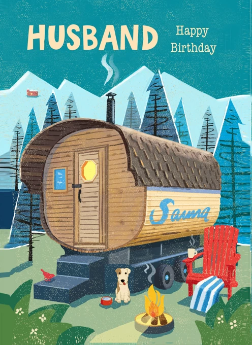Husband Happy Birthday Outdoors Sauna