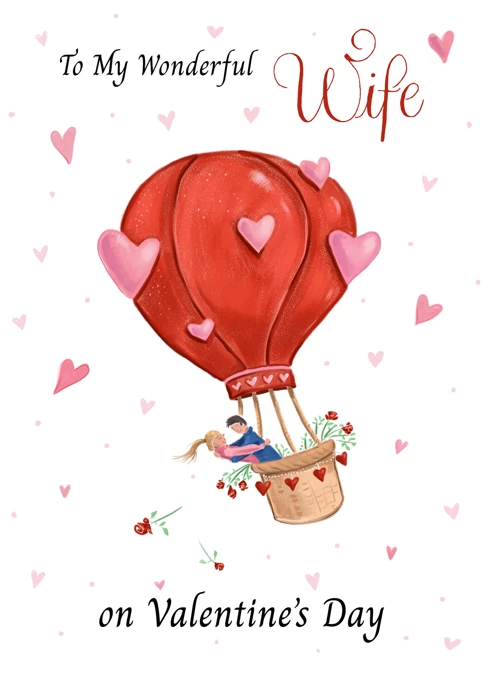 To My Wonderful Wife Valentine's Day