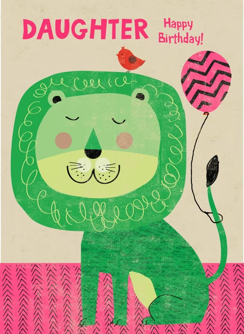 Daughter Happy Birthday Lion