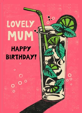 Lovely Mum - Happy Birthday