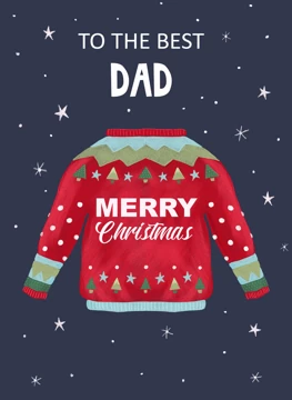 Best Dad Christmas Themed Jumper