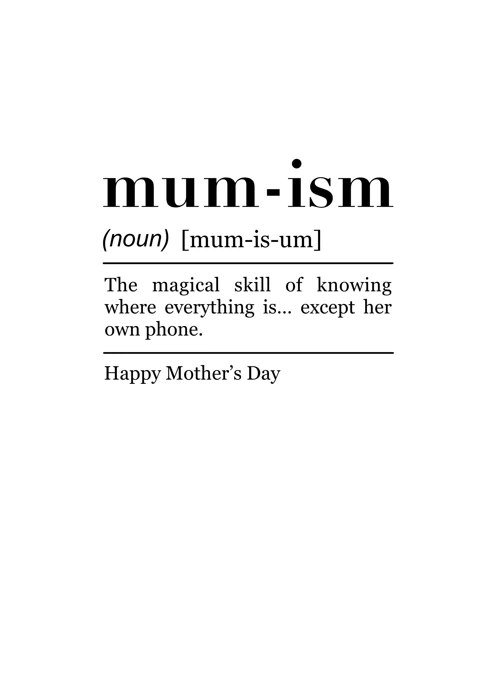 Mum-ism - Knowing Where Everything Is
