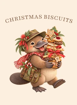 Christmas Biscuits with Percy