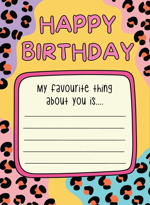 Happy Birthday - My Favourite Thing