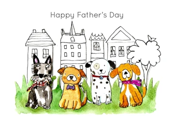 Happy Father's Day Dogs