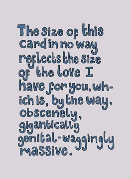 The Size of The Love
