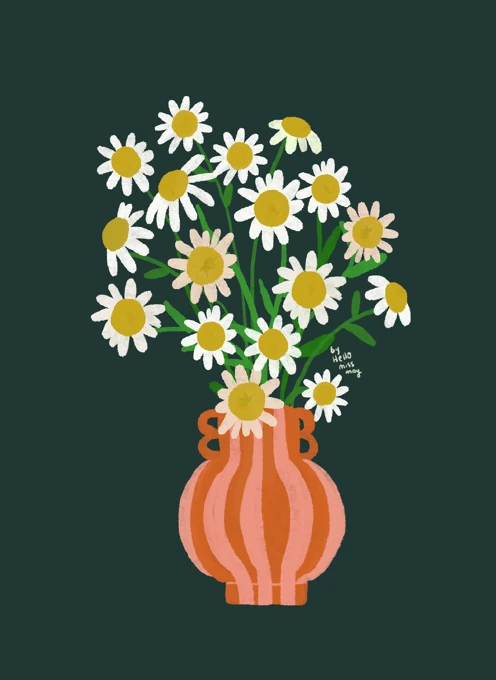 Daisies in Vase