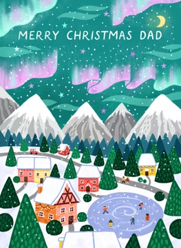 Merry Christmas Dad - Northern Lights Aurora