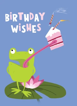 Birthday Wishes - Frog