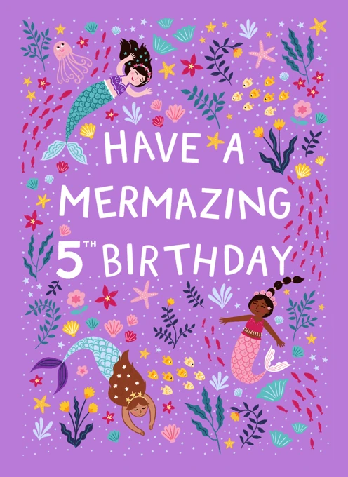 Have a Mermazing 5th Birthday - Mermaid