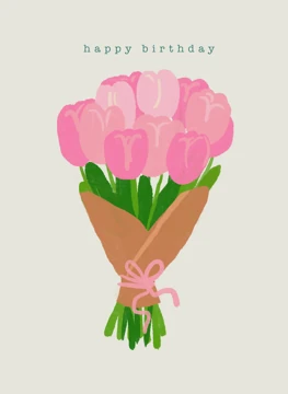 Happy Birthday Tulip Bouquet