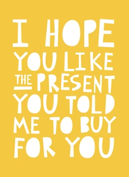 You told me to buy for you