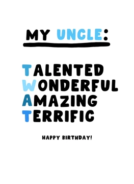 My Uncle: TWAT