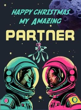 Partner Christmas Space Astronaut
