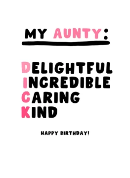 Aunty - Dick