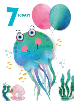 7 Today! Jellyfish Birthday