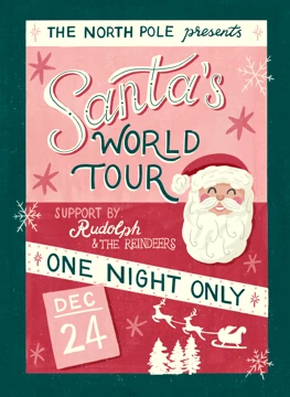 Santa's World Tour Poster