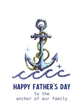 Dad like an Anchor