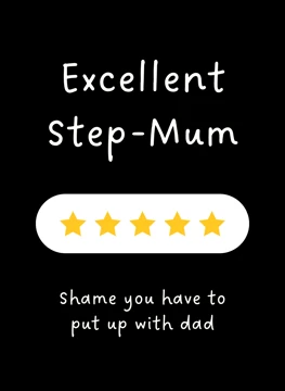 Excellent Step-Mum - Five Star