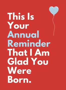 This Is Your Annual Reminder