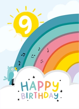 Rainbow 9th Birthday