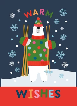 Warm Wishes Polar Bear