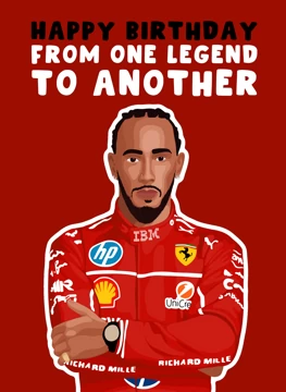 From One Legend To Another - Lewis Hamilton