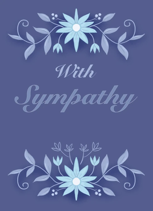 With Sympathy Simple Florals