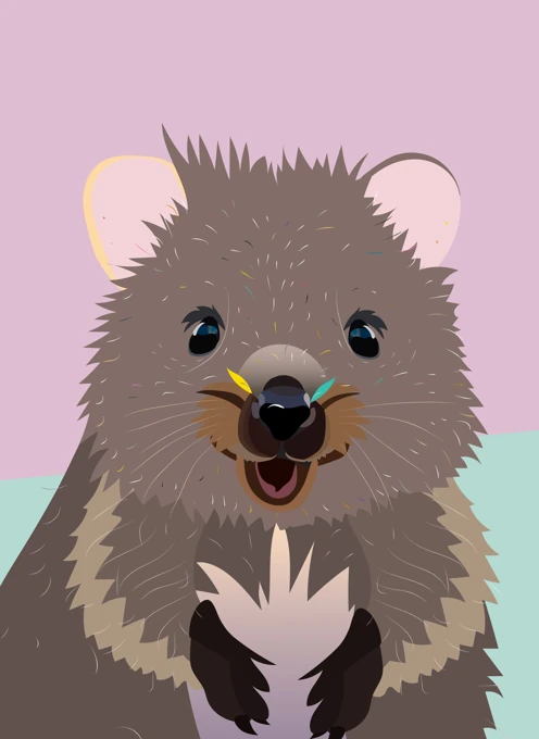 Stay Smiley | Quokka Card