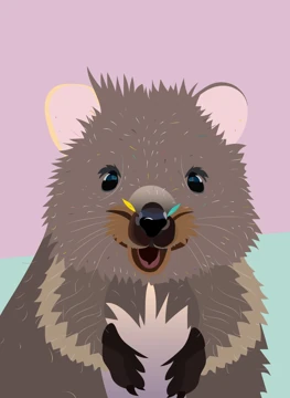 Stay Smiley | Quokka Card