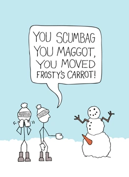 You Moved Frosty's Carrot